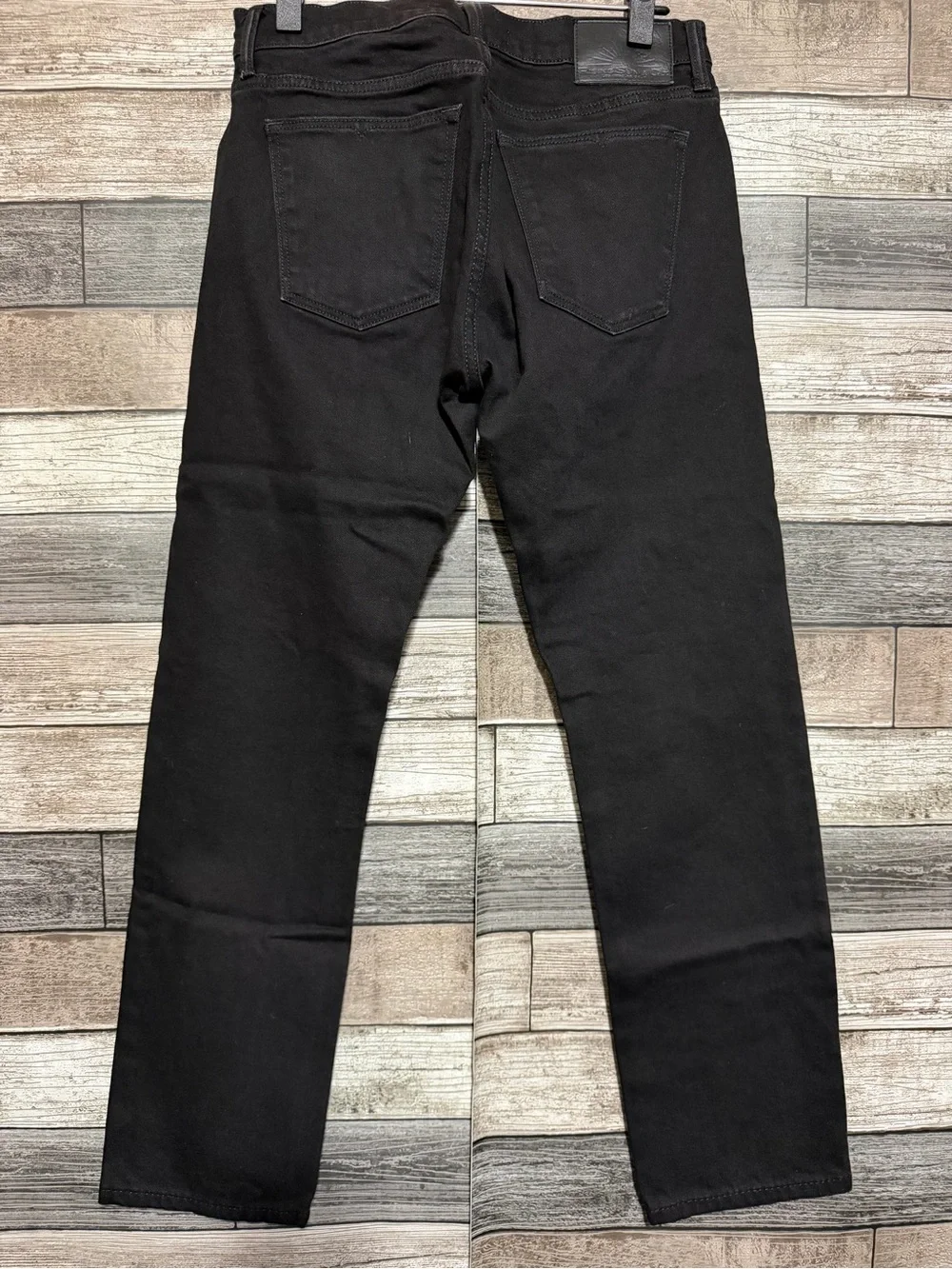 Rising Sun & Co The Slim Straight Jeans Men’s 30x28.5 Black Denim Stretch